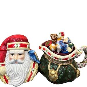 Studio Nova Woodland Holly Cream And Sugar Bowl Set